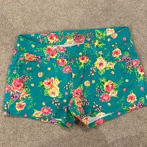 Floral dress shorts